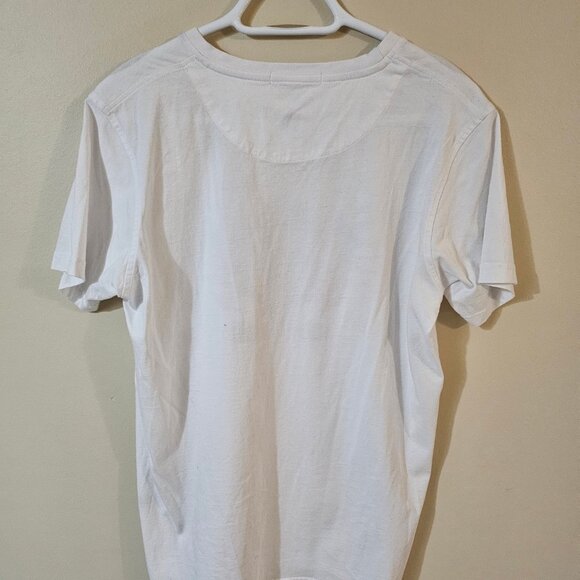 Robert Cavalli White Logo Tee Shirt - Size Medium - Picture 2 of 5